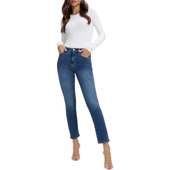 NWT Good American Good Classic Slim Straight Jeans Size 4/27 Retail $145 - Picture 1 of 8